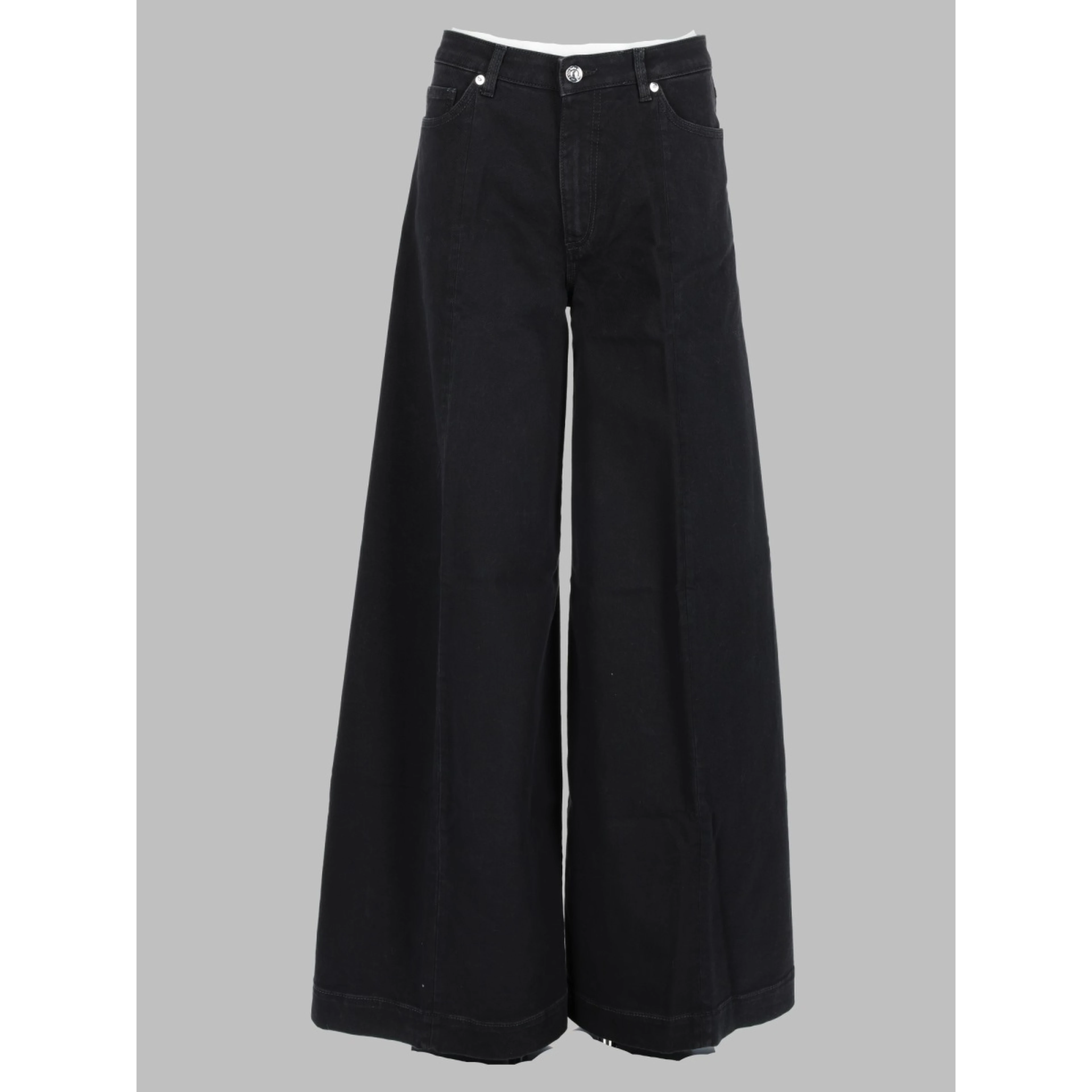 Jeans Ampio In Cotone