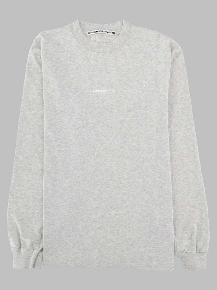 T-Shirt con Logo a Maniche Lunghe