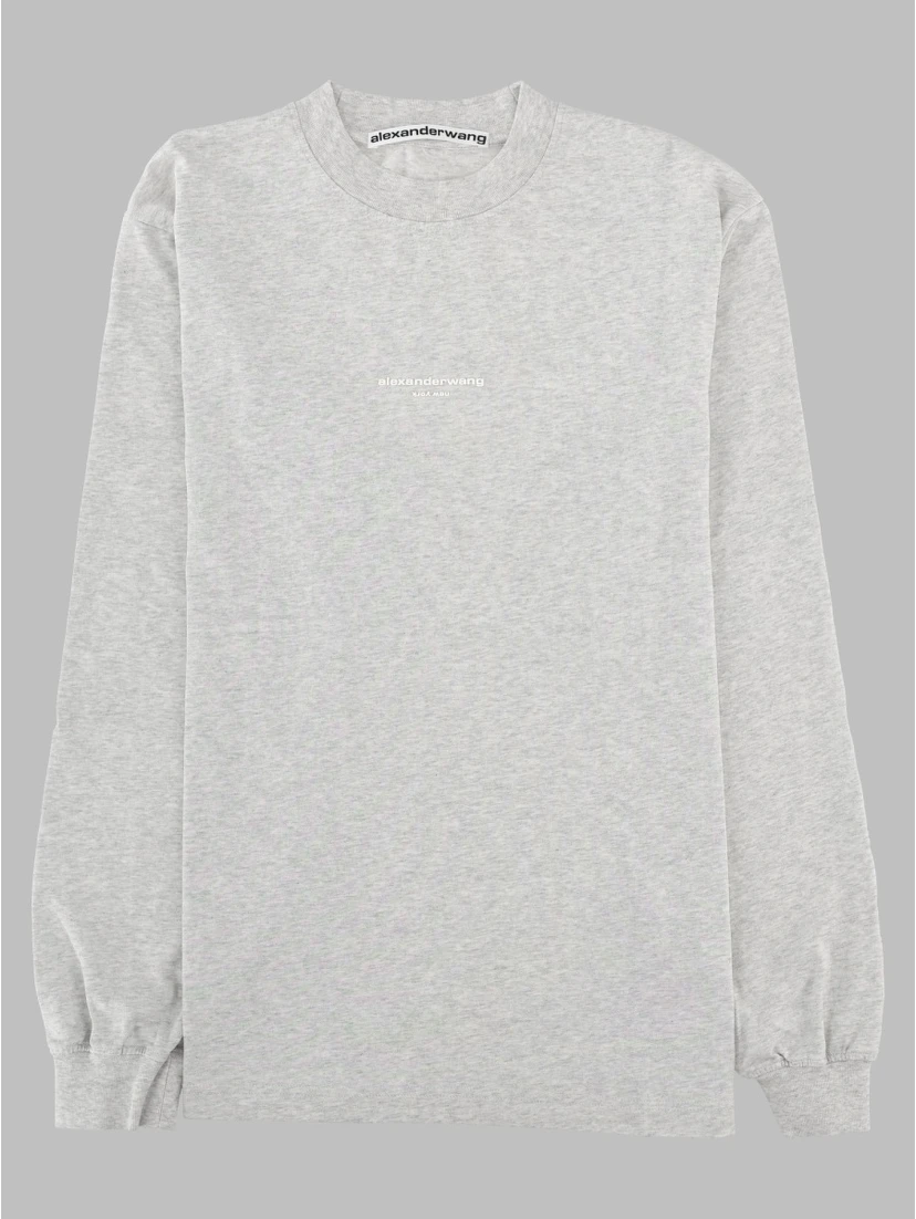 T-Shirt con Logo a Maniche Lunghe