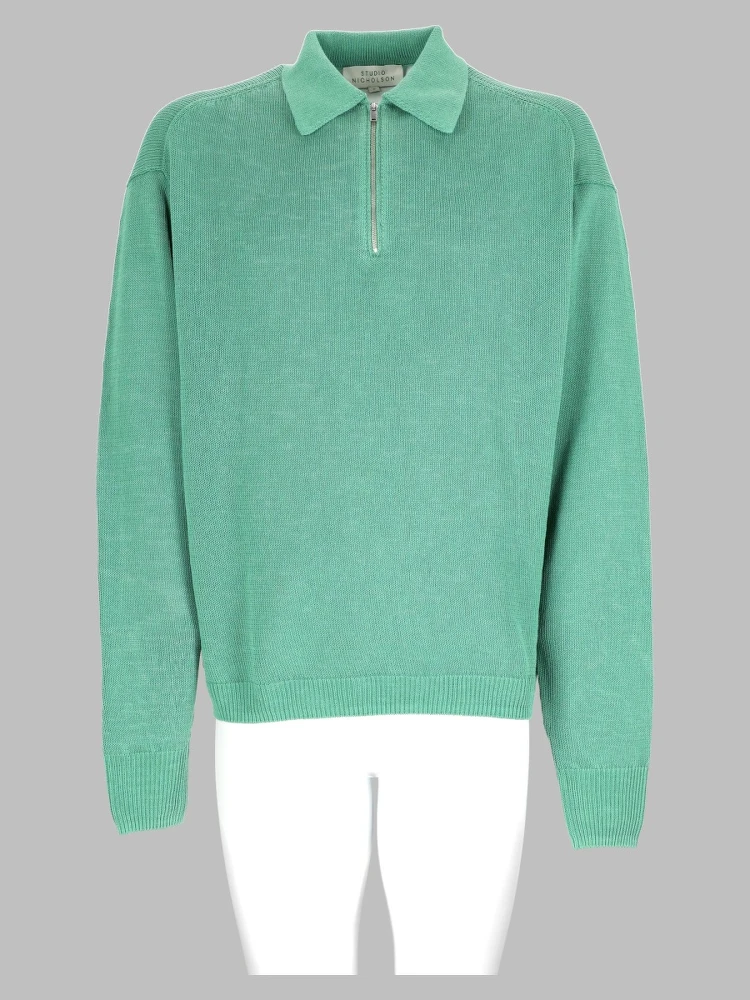 Polo In Maglia In Filato Di Carta