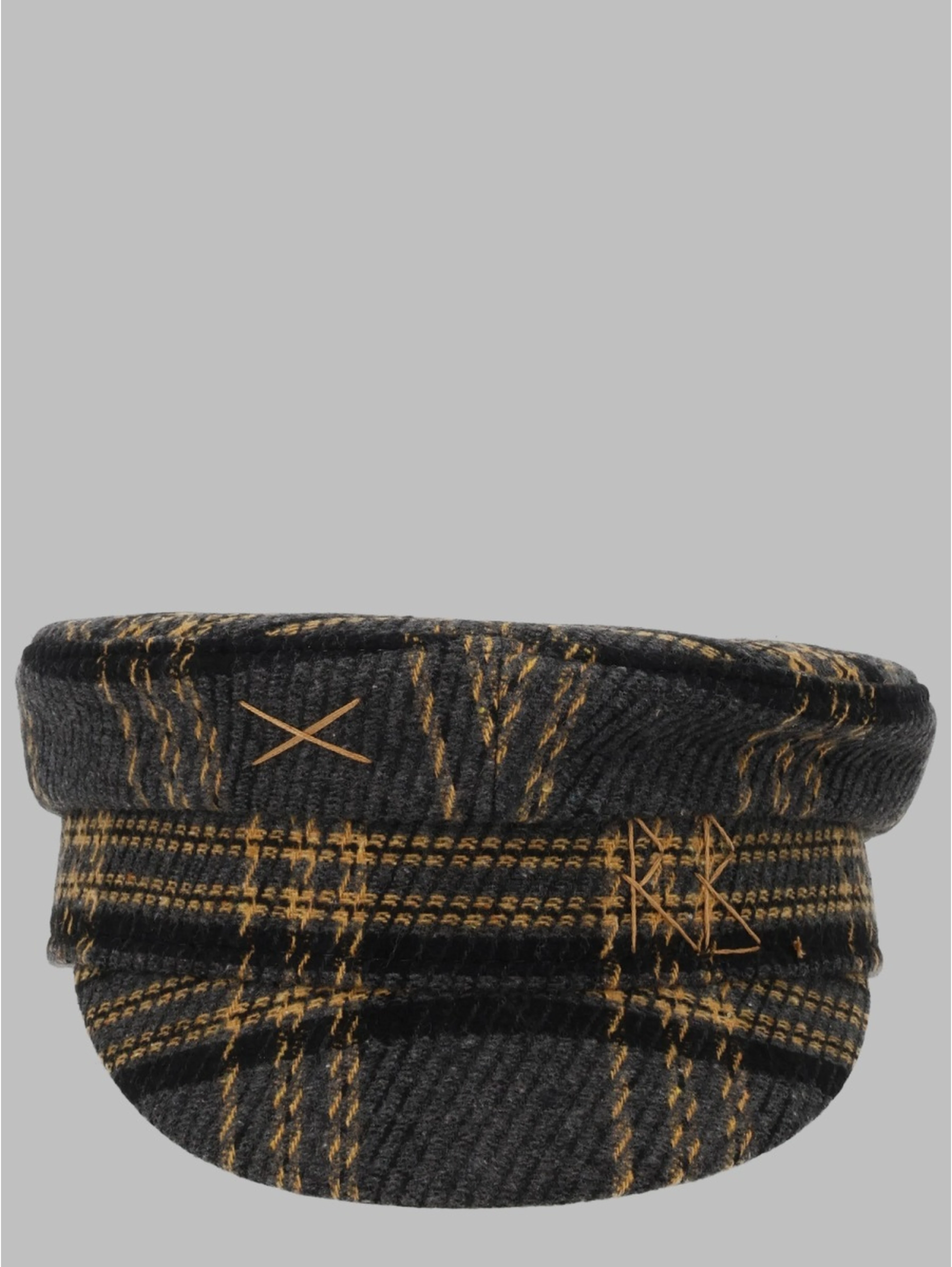 Cappello Baker Boy con Motivo Check