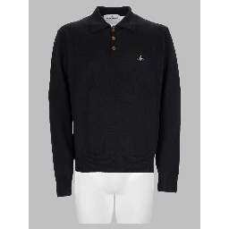 Polo "Mark" In Maglia Di Lana