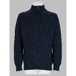 Maglia In Lana Con Zip