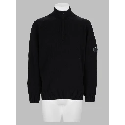 Maglia In Lana Con Zip
