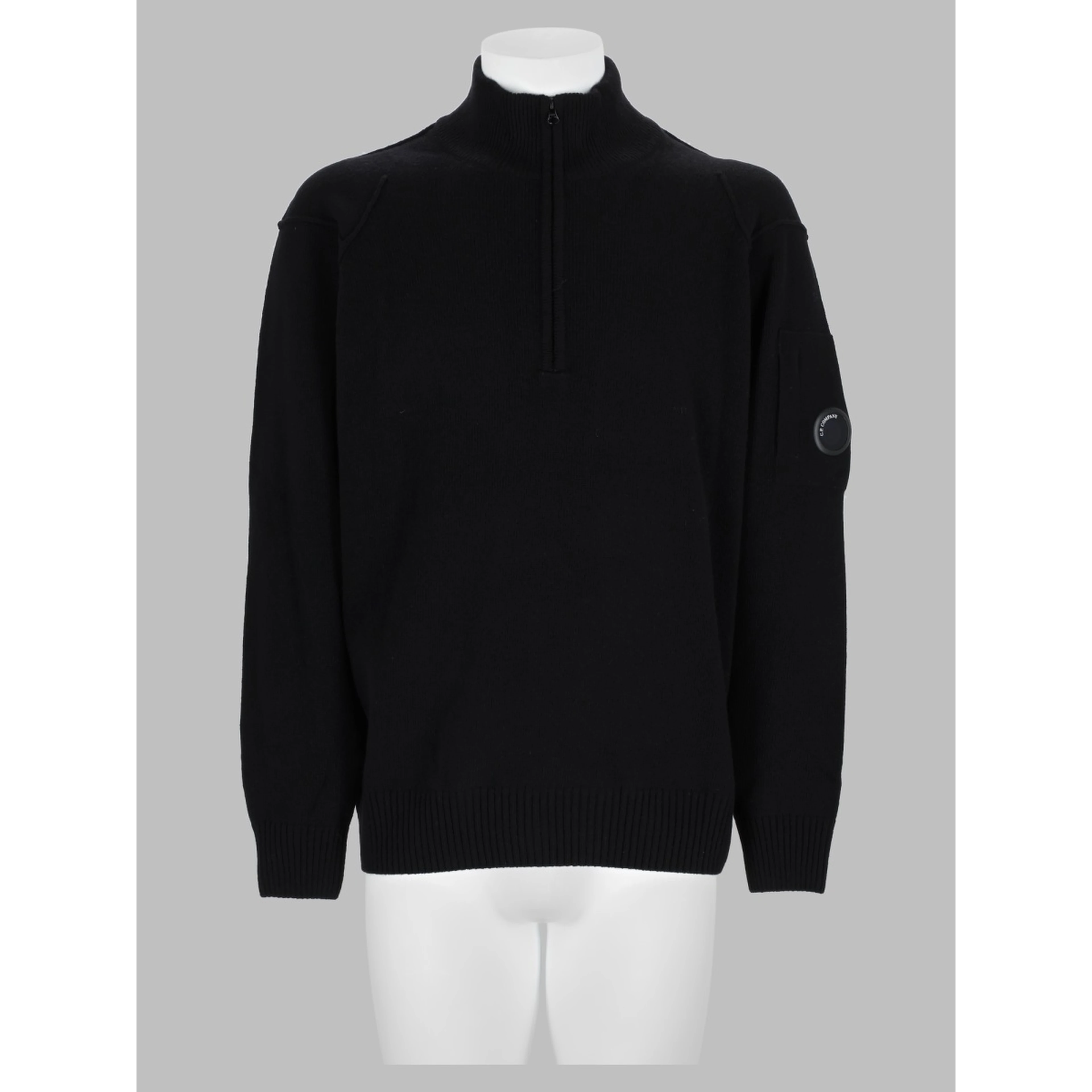 Maglia In Lana Con Zip