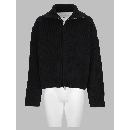 Cardigan In Lana Con Zip