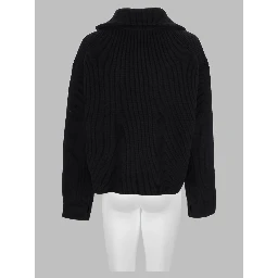Cardigan In Lana Con Zip