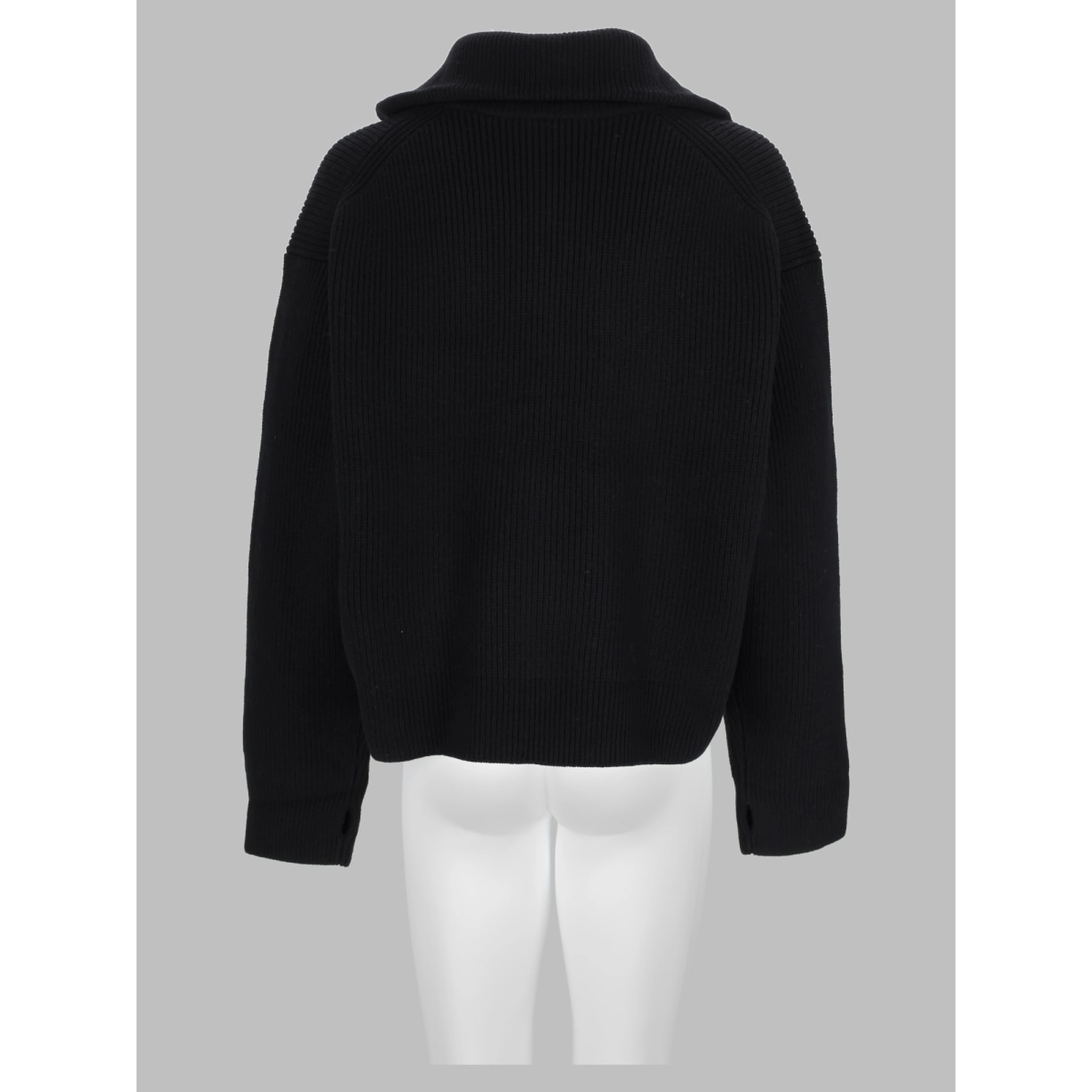 Cardigan In Lana Con Zip