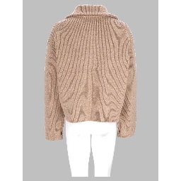 Cardigan In Lana Con Zip
