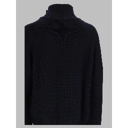 Maglia Dolcevita In Lana Con Bottoni Logati