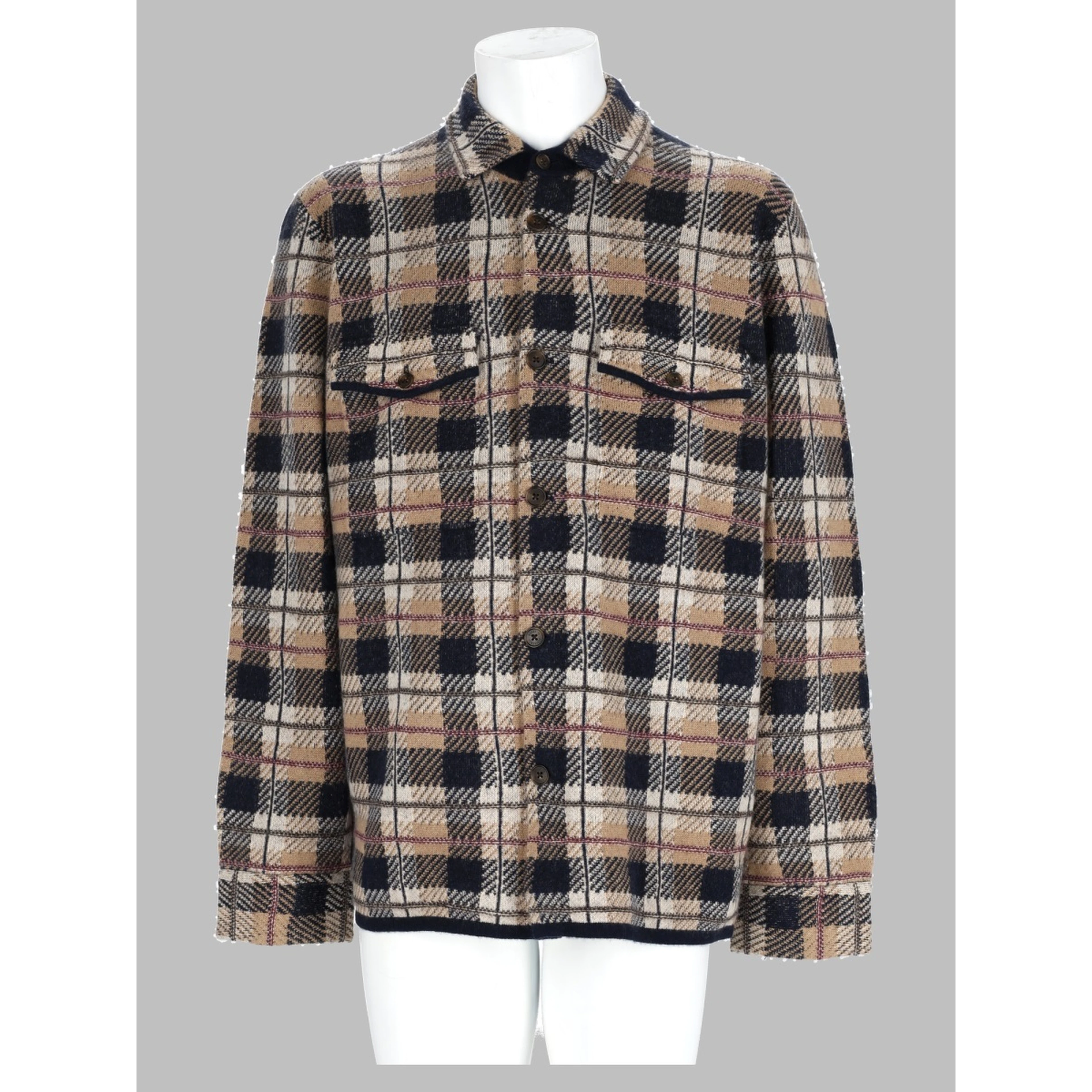 Overshirt "Plaid Work" In Cashmere