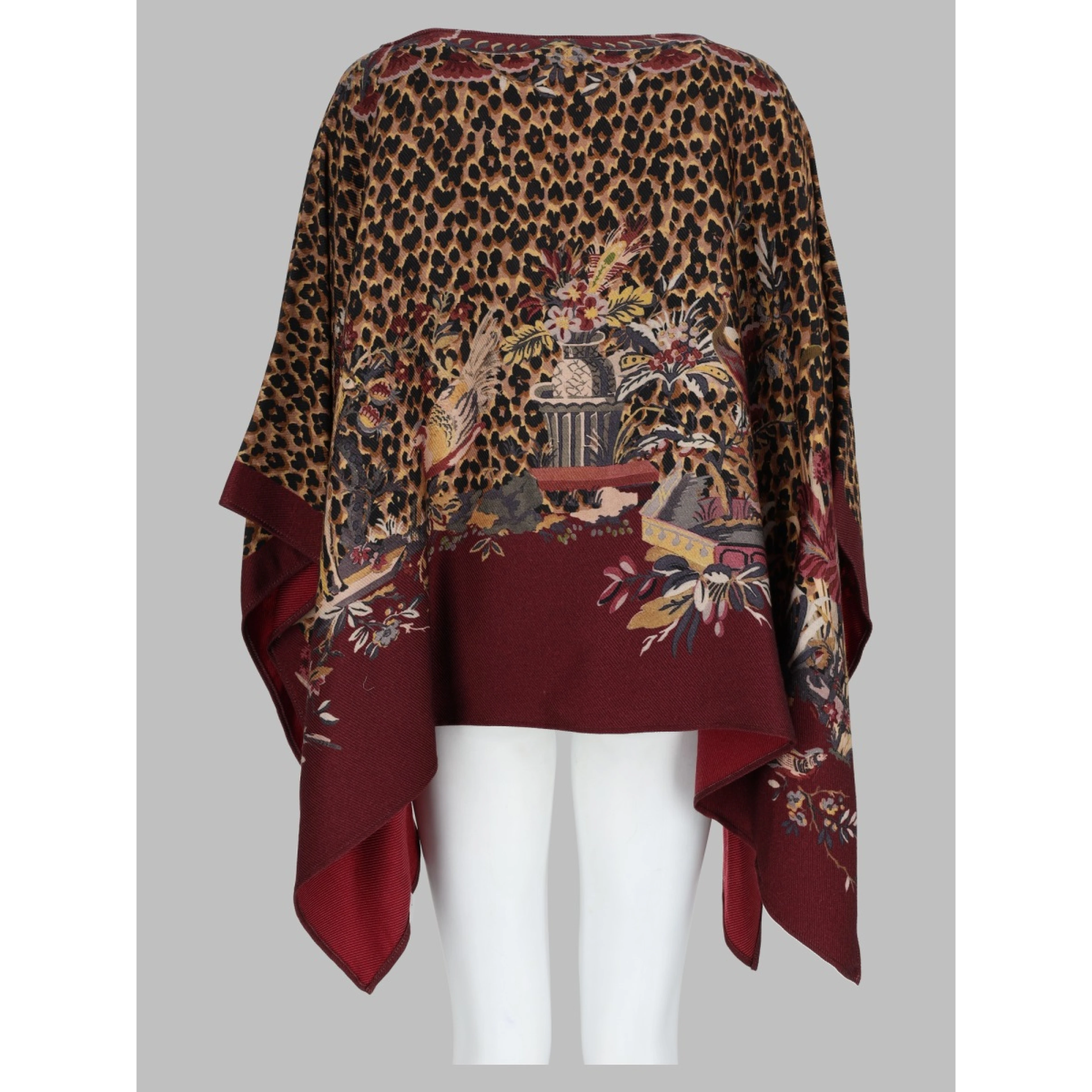 Top Poncho con Stampa