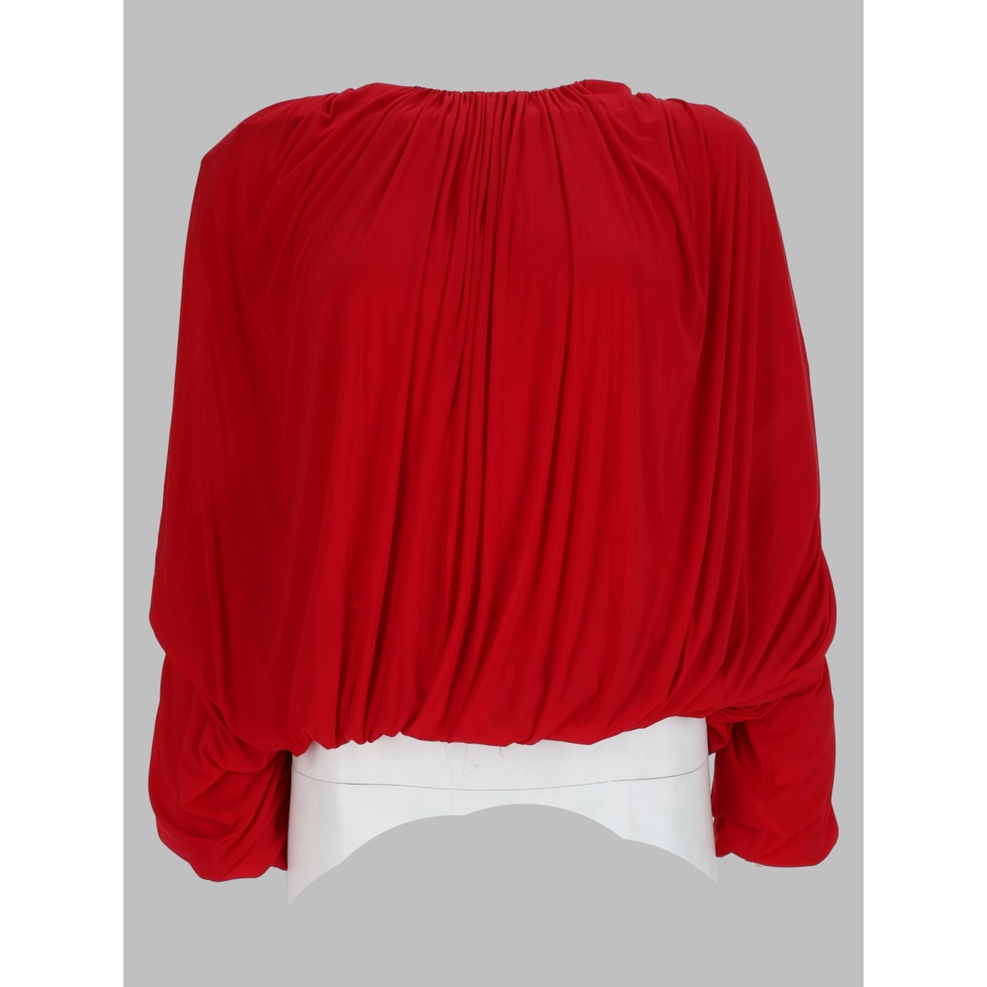 Top Drappeggiato in Cupro