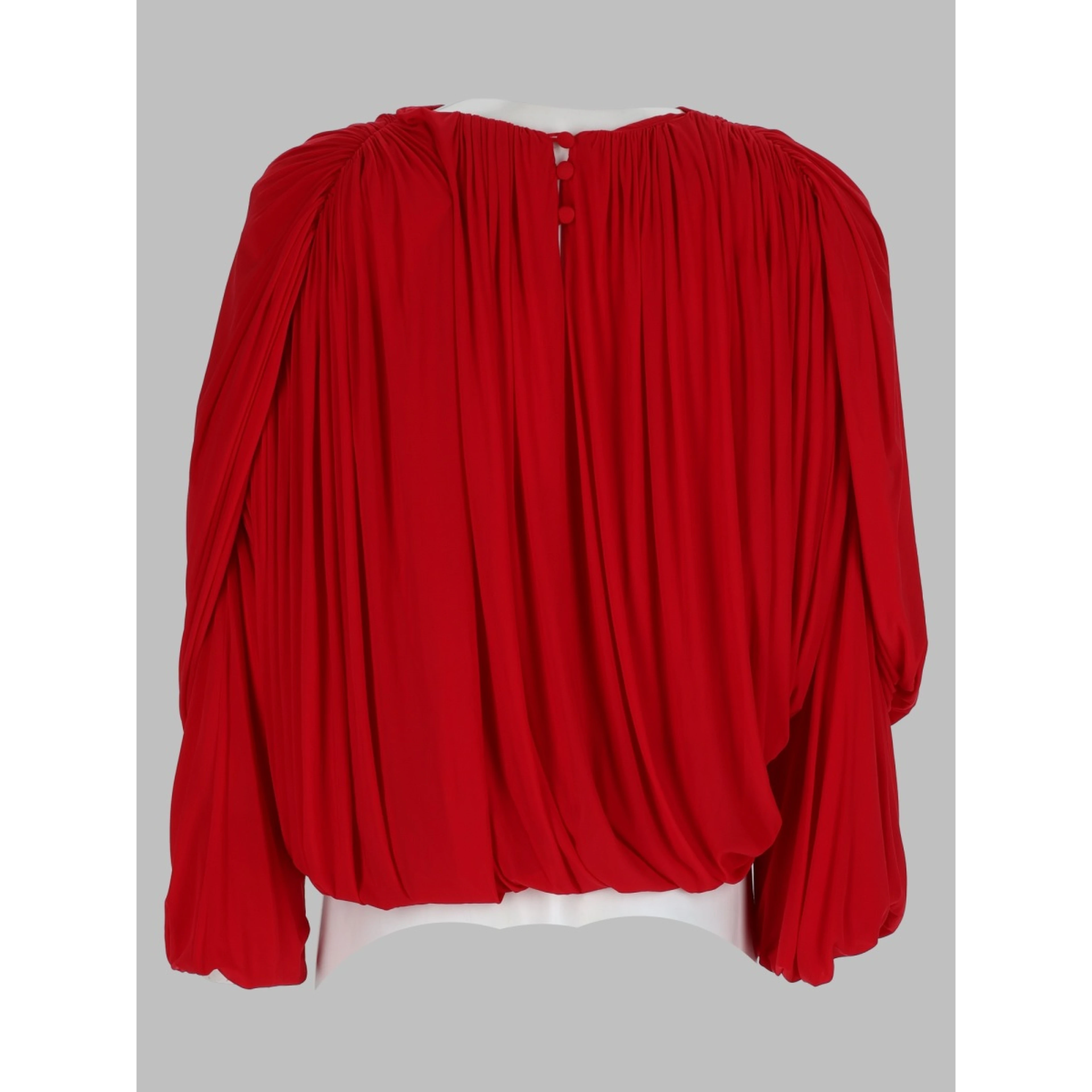 Top Drappeggiato in Cupro