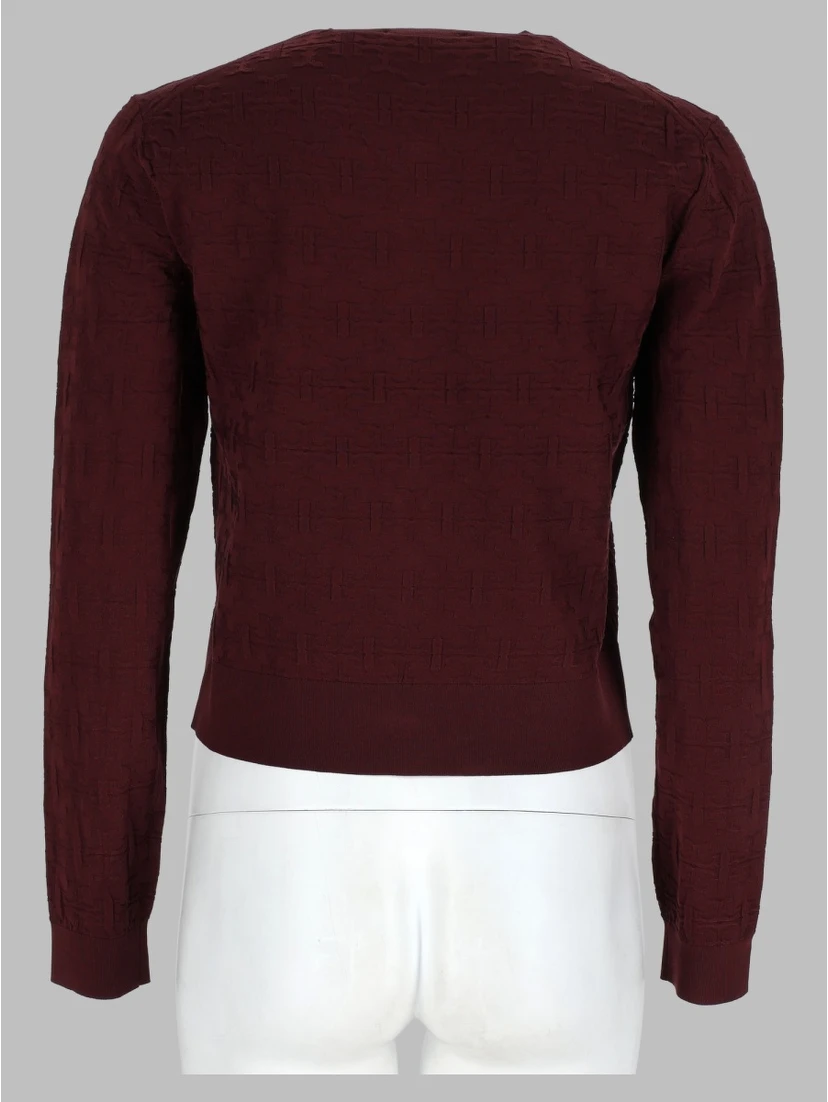 Cardigan in Jacquard T Monogram