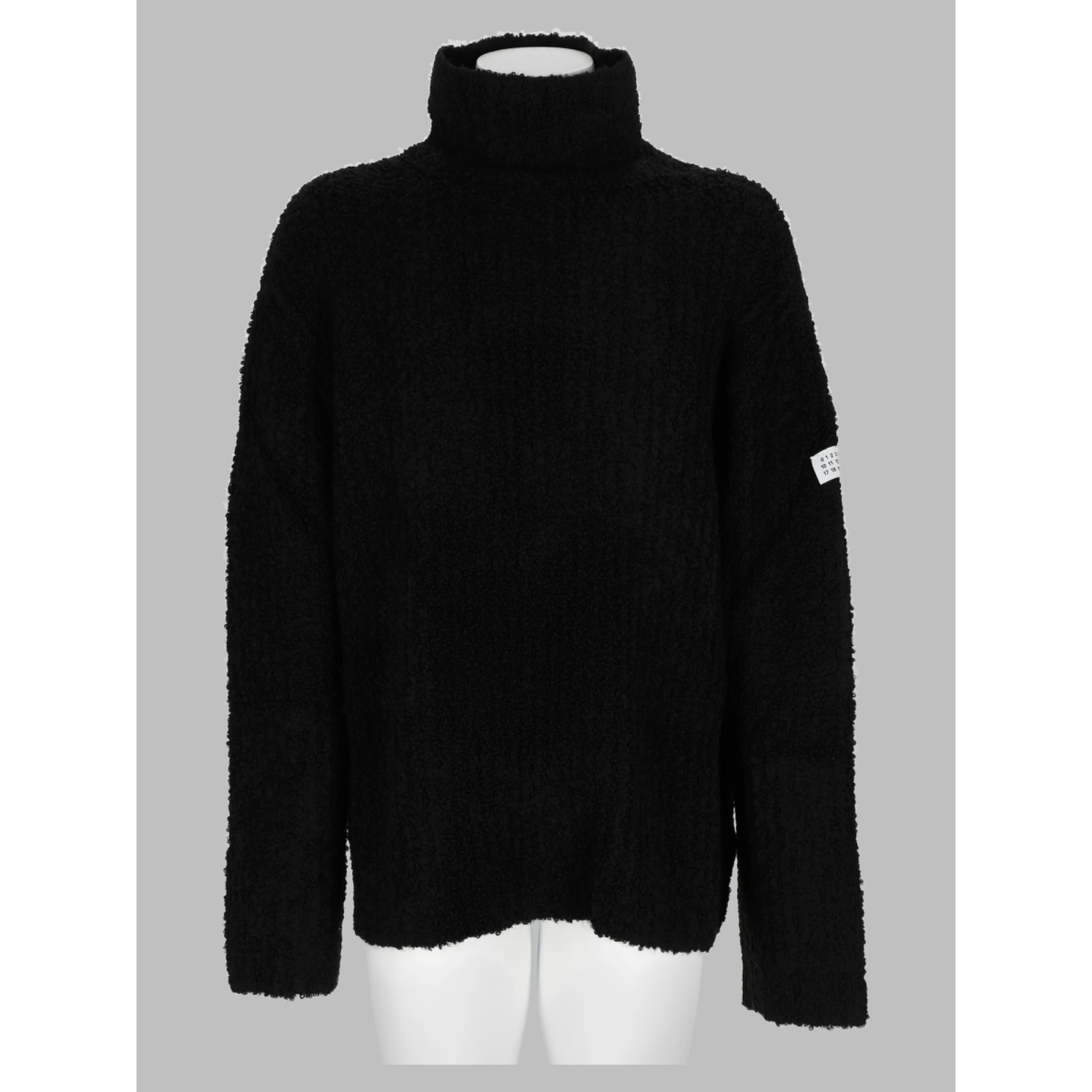 Maglia a Collo Alto Con Trama Testurizzata