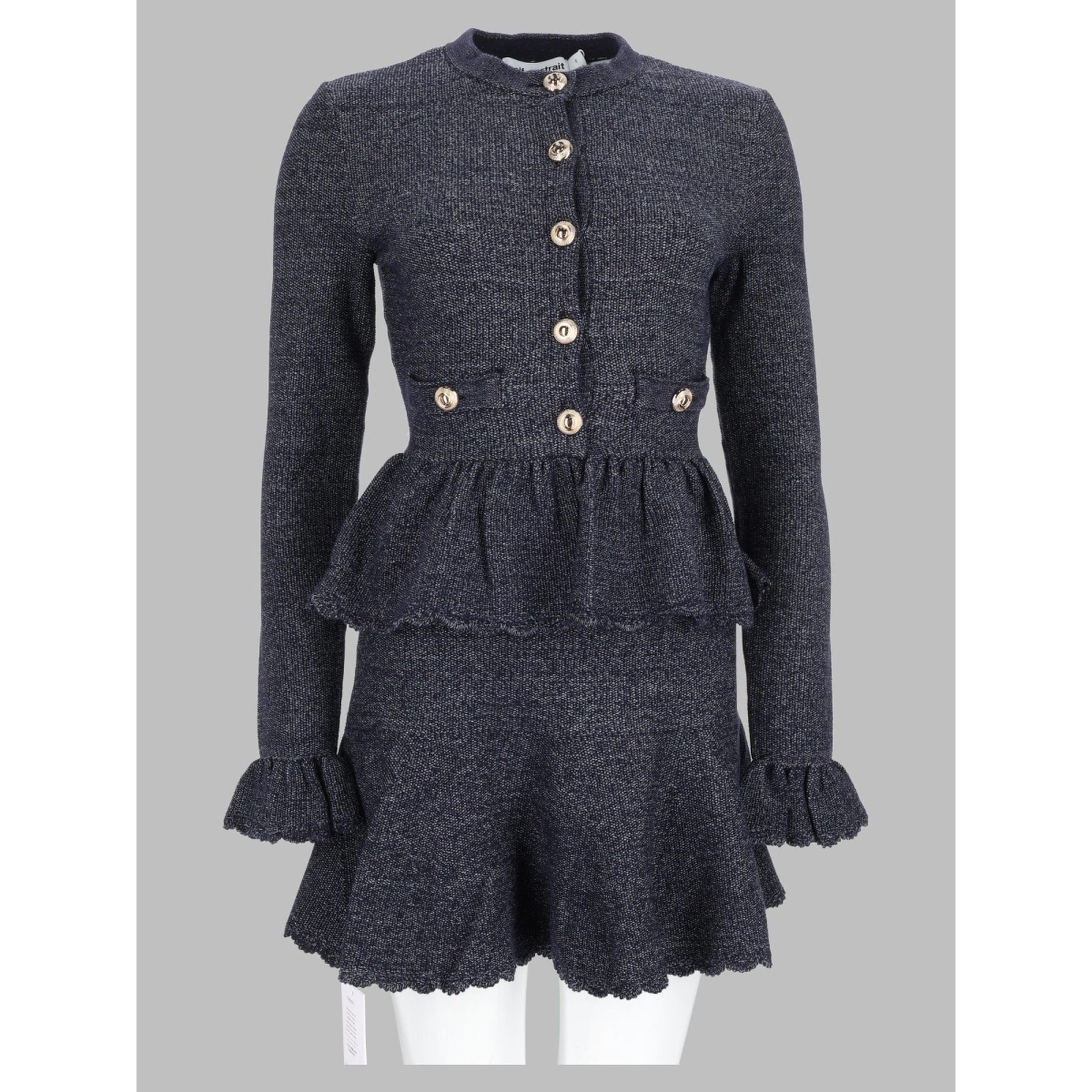 Abito Mini in Maglia Testurizzata