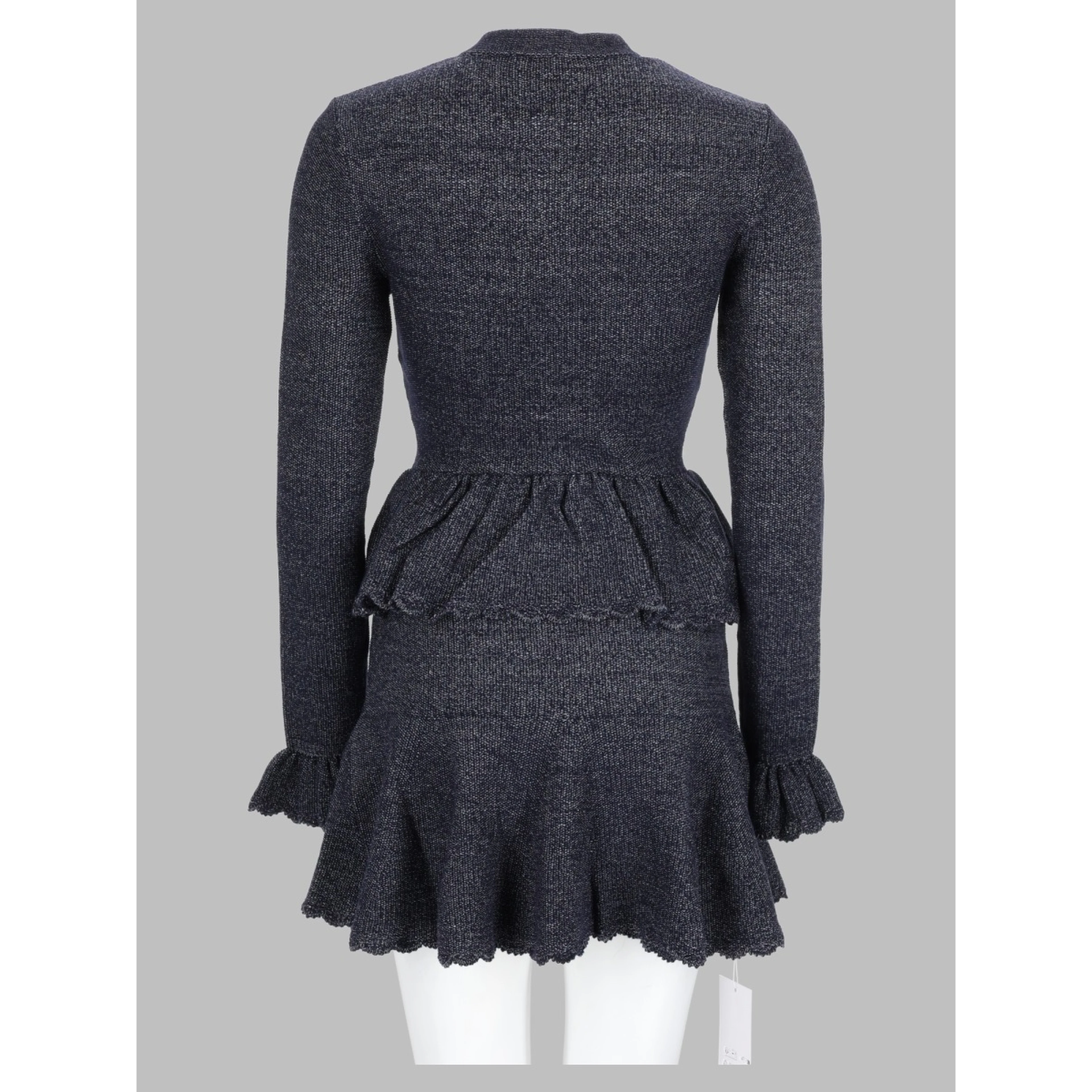 Abito Mini in Maglia Testurizzata