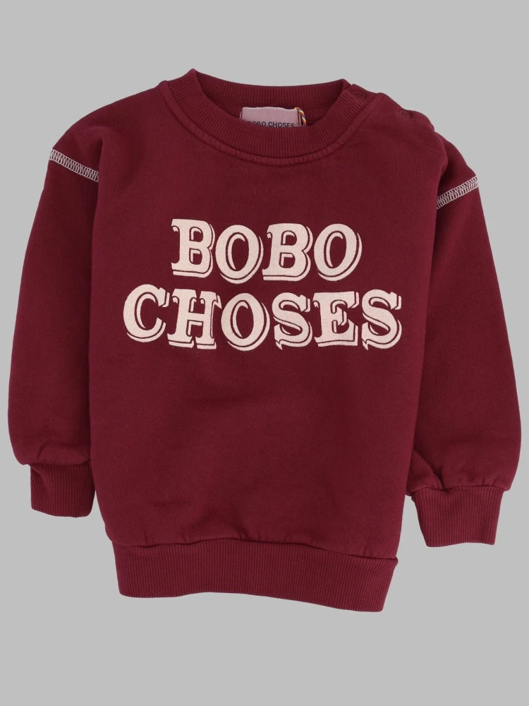 bobo choses embossed sweatshirt