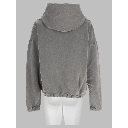 Felpa In Cotone Con Cappuccio