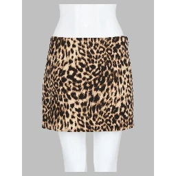 Mini Gonna con Stampa Animalier