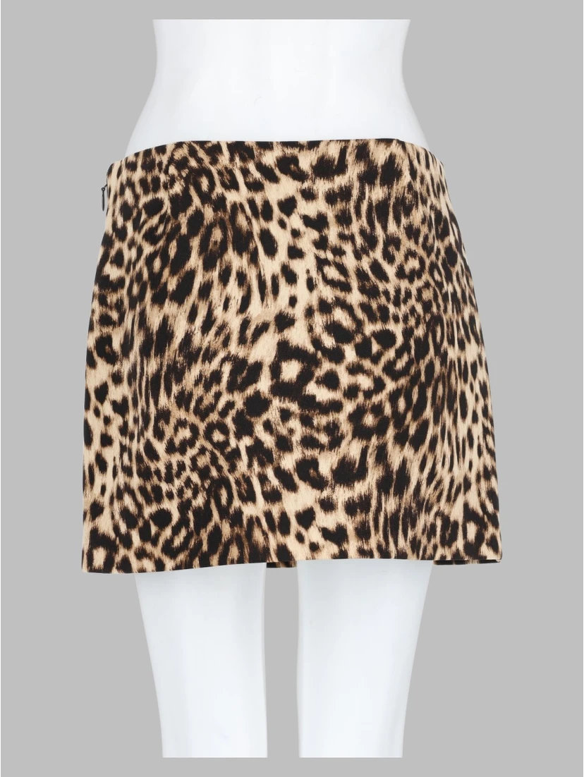 Mini Gonna con Stampa Animalier