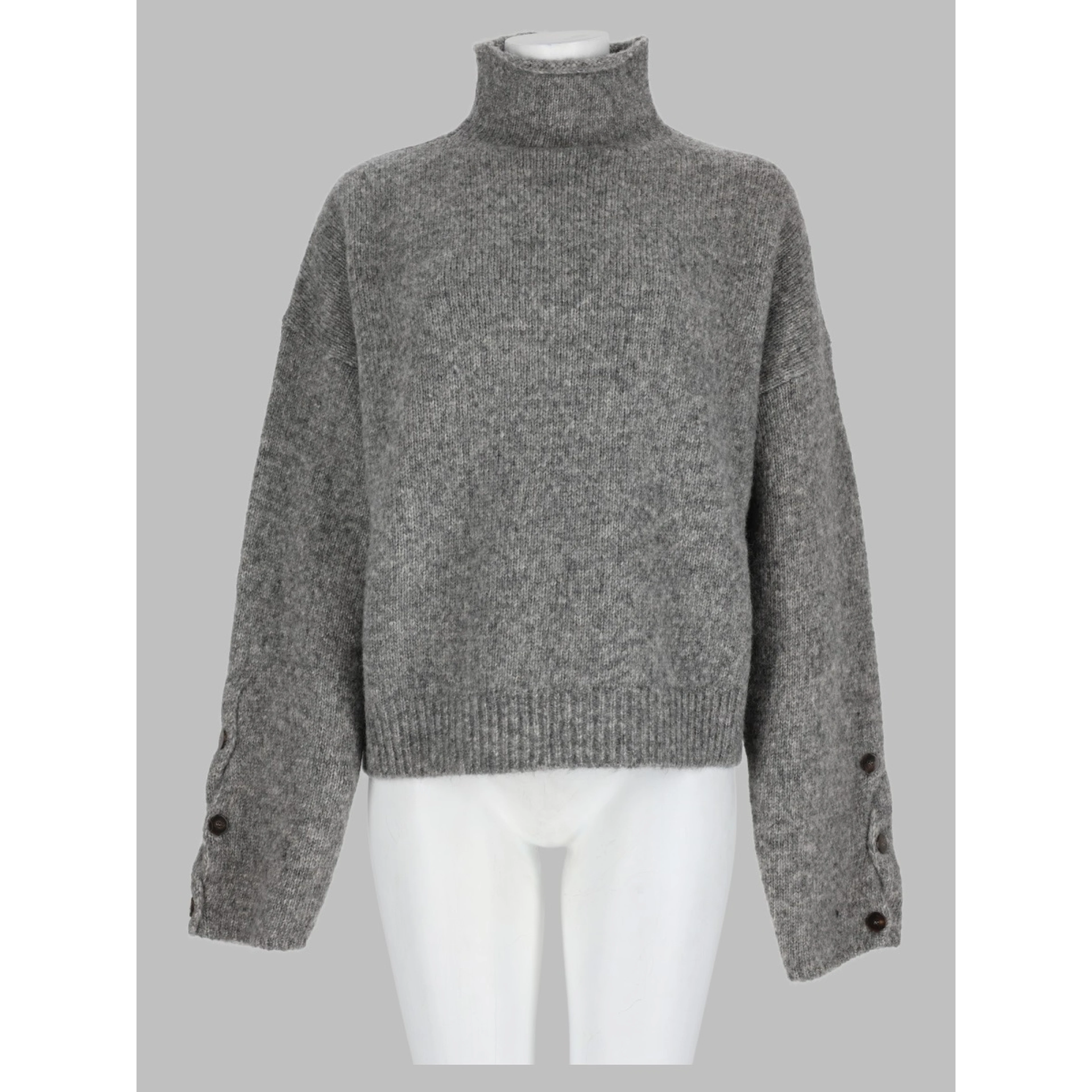 Maglia In Alpaca a Collo Alto
