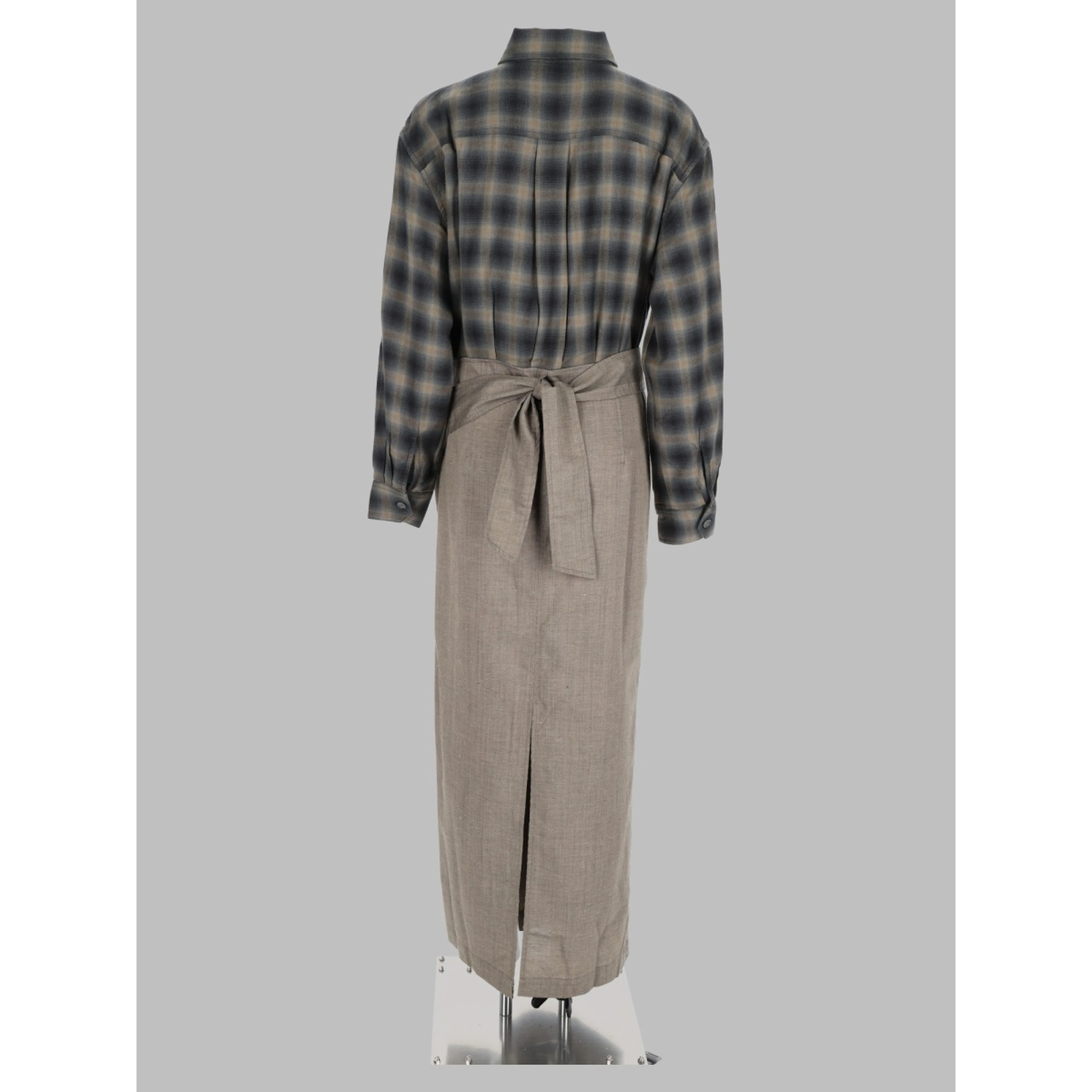 Abito Chemisier con Motivo "Yukon Check"