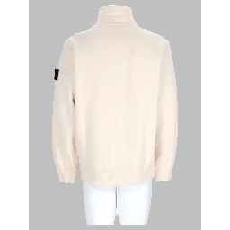 Felpa con Zip Corta e Patch Logo