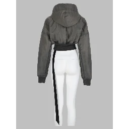 Giacca Cropped con Cappuccio