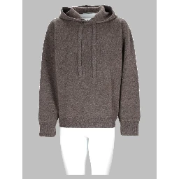 Maglia In Lana e Cashmere Con Cappuccio