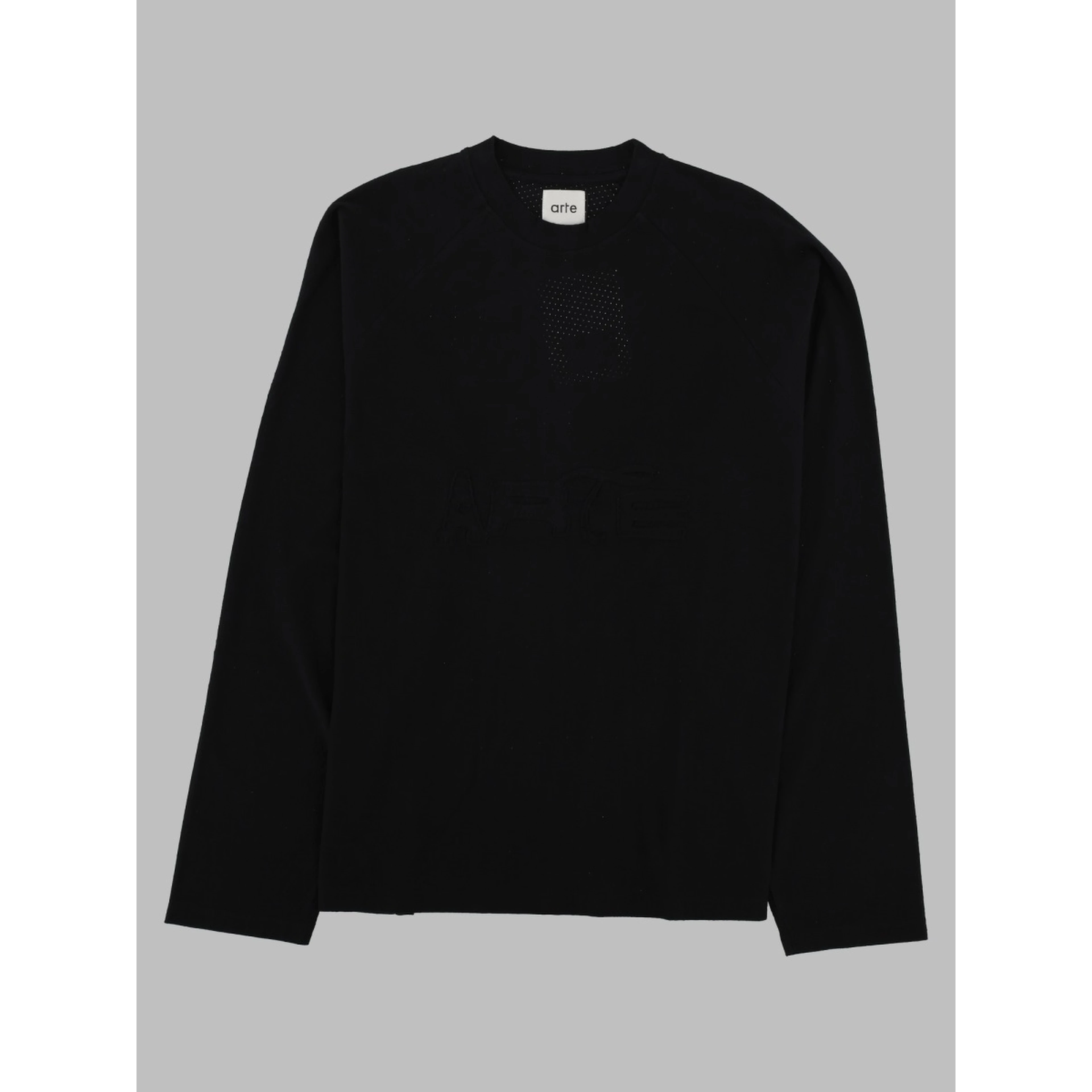 T-Shirt a Manica Lunga Con Patch Logo
