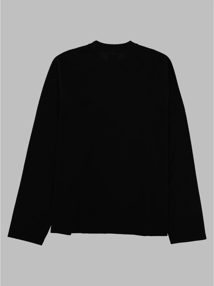 T-Shirt a Manica Lunga Con Patch Logo