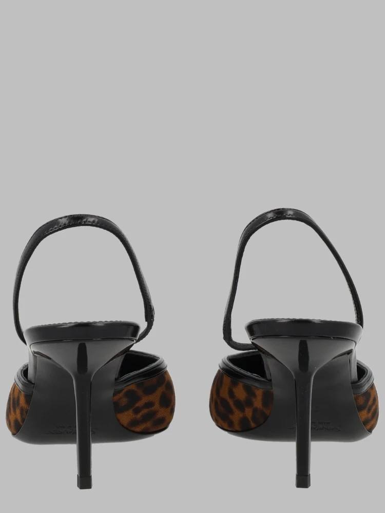 Décolleté Aperte sul Retro "Folie" in Gros-Grain Leopardato alternative