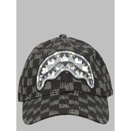 drip check shark cap grey
