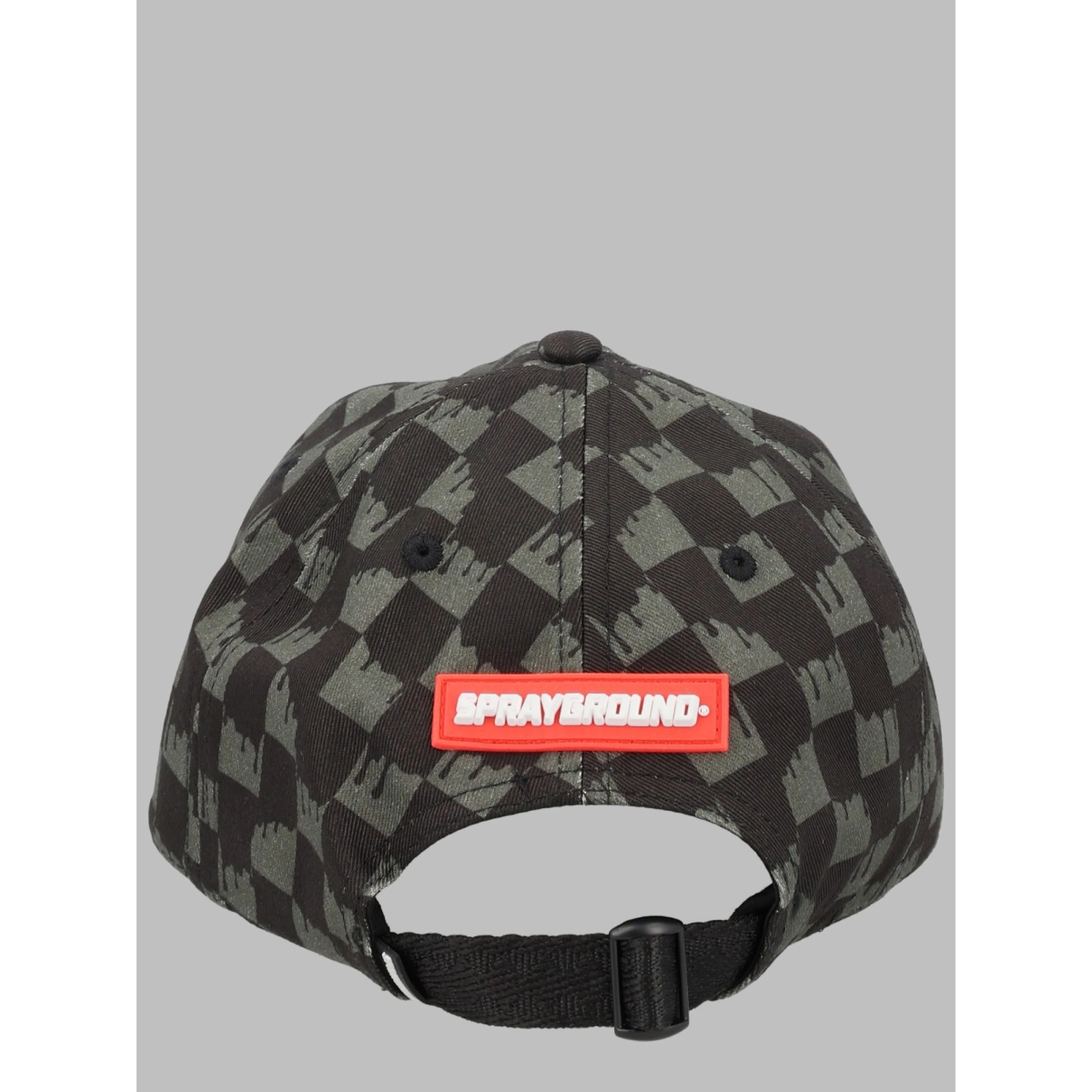 drip check shark cap grey