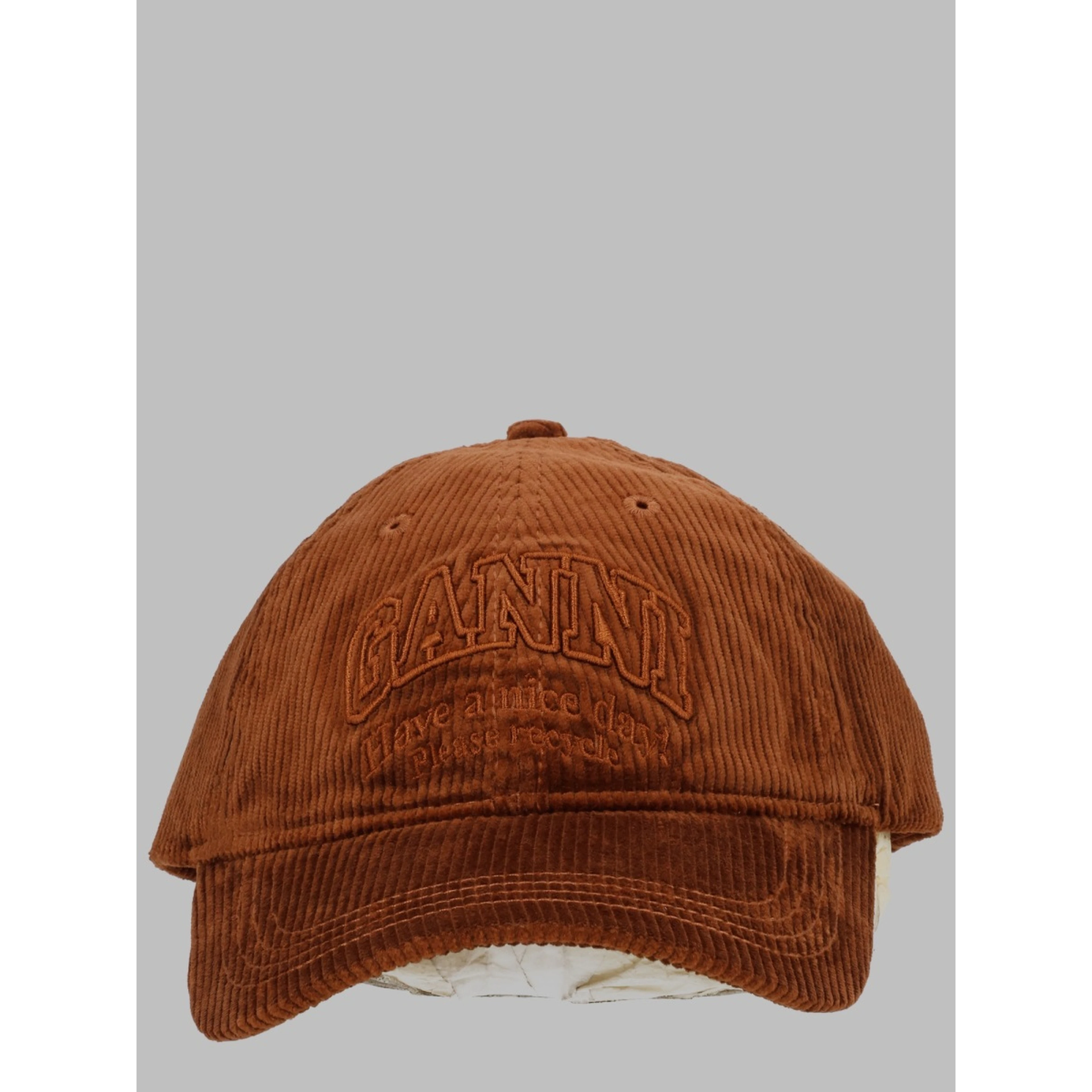 Cappello da Baseball in Velluto a Coste