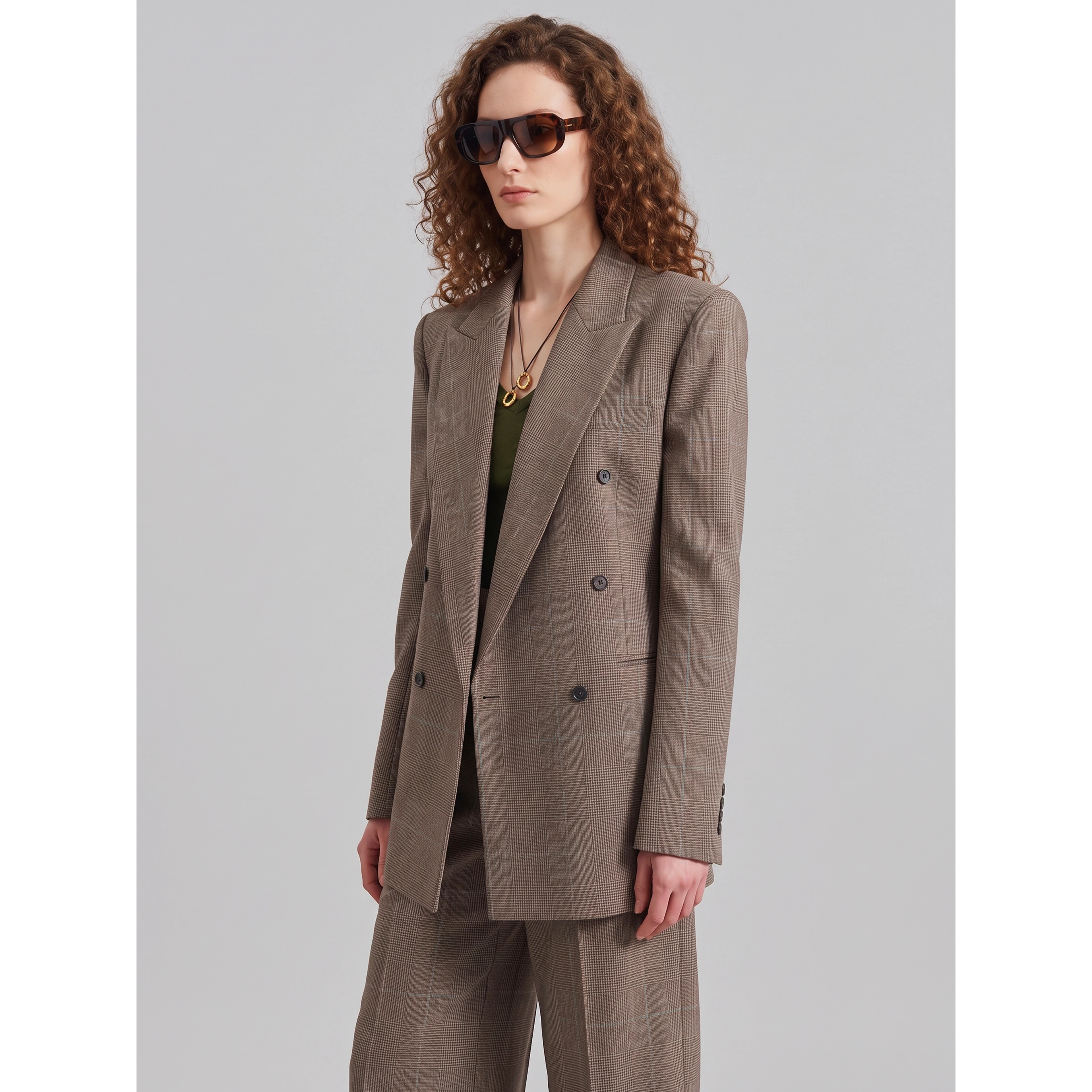 Structured Monterey blazer in wool