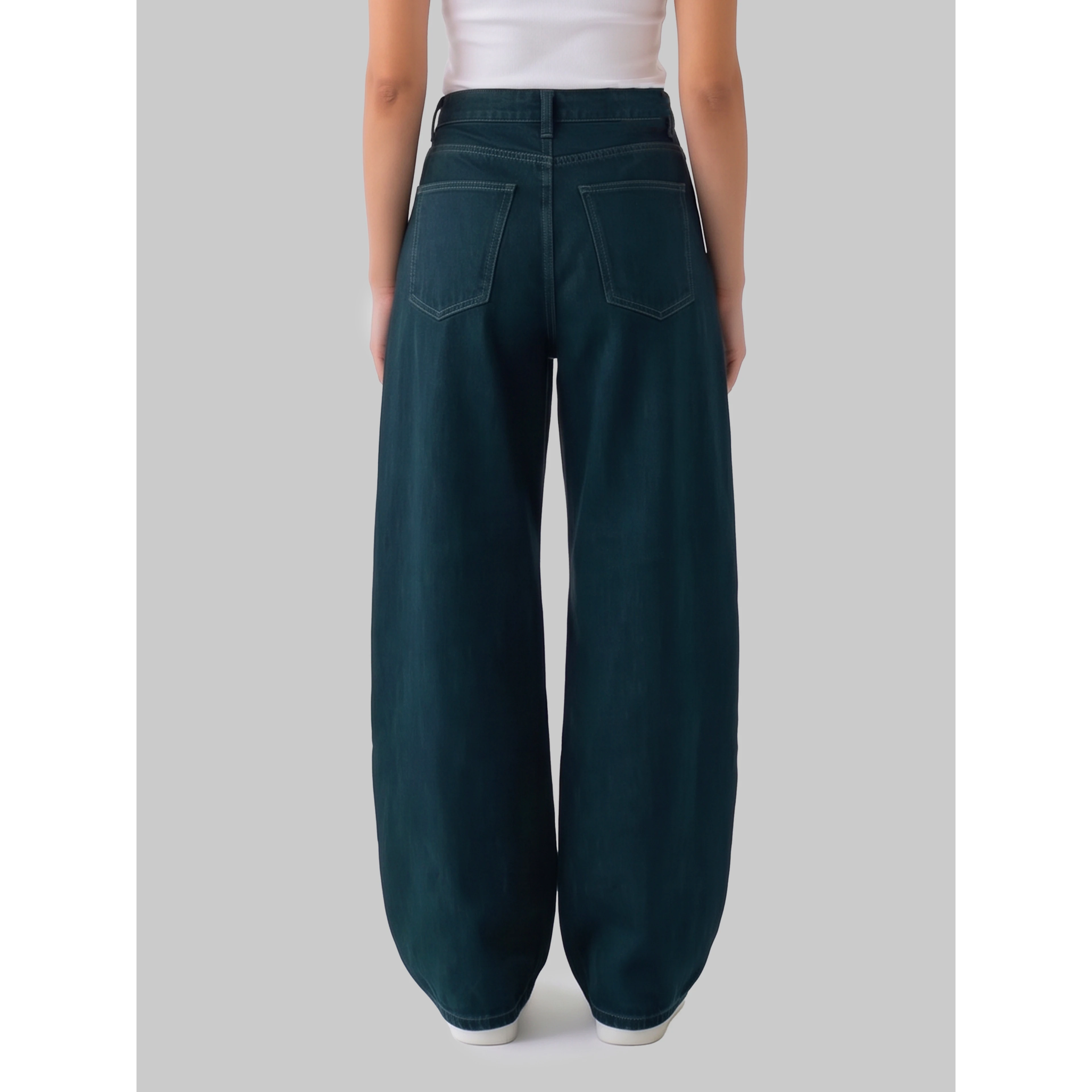 Dark wash Nick barrel leg jeans