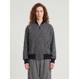 Dark grey chevron bomber jacket