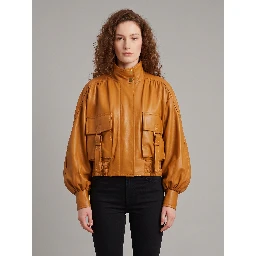 Valiant leather biker jacket