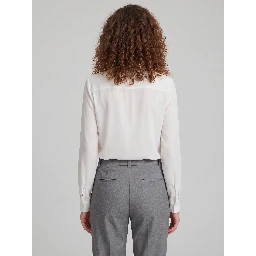Bow blouse in double georgette