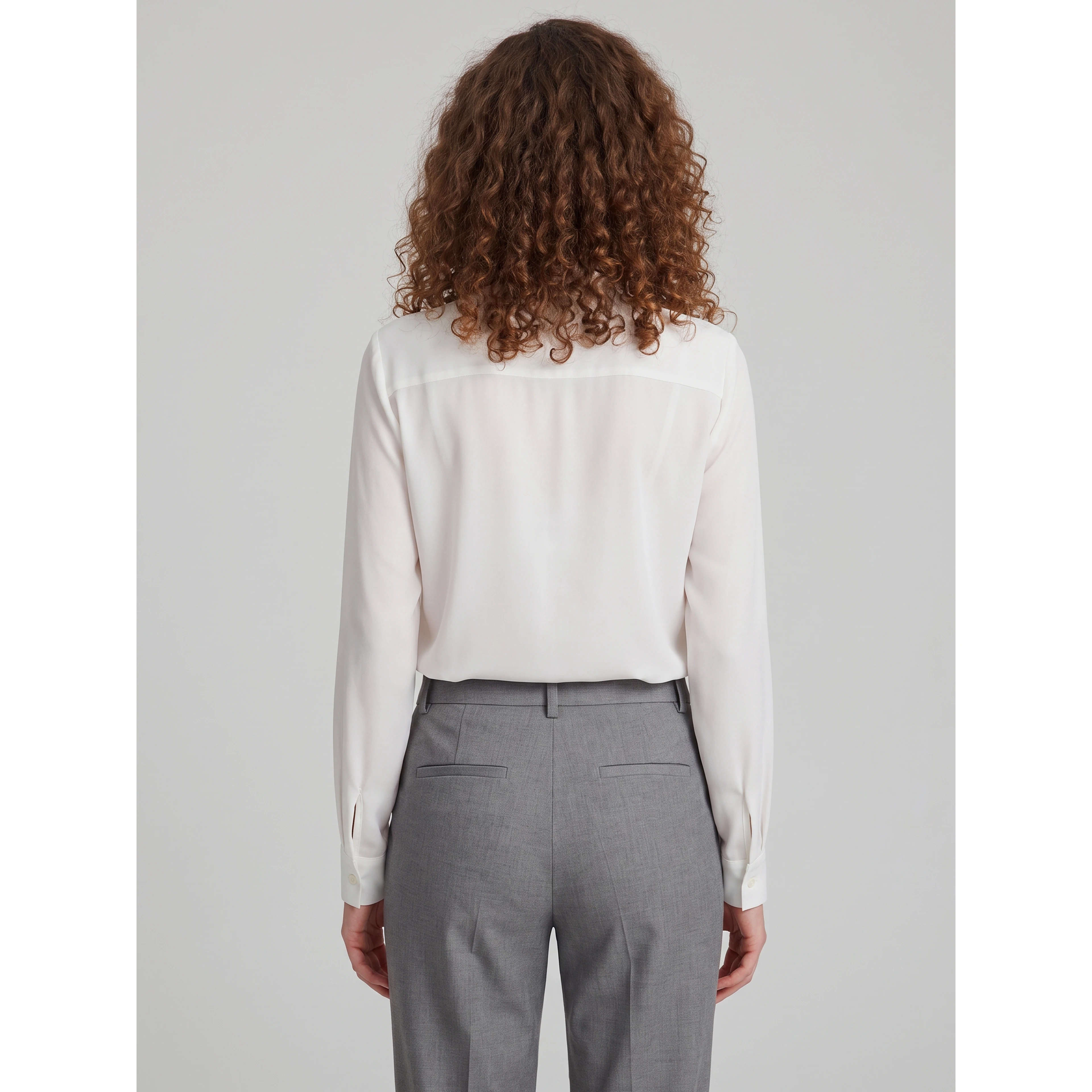 Bow blouse in double georgette