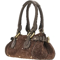 Suede leather small 'Paddington' bag