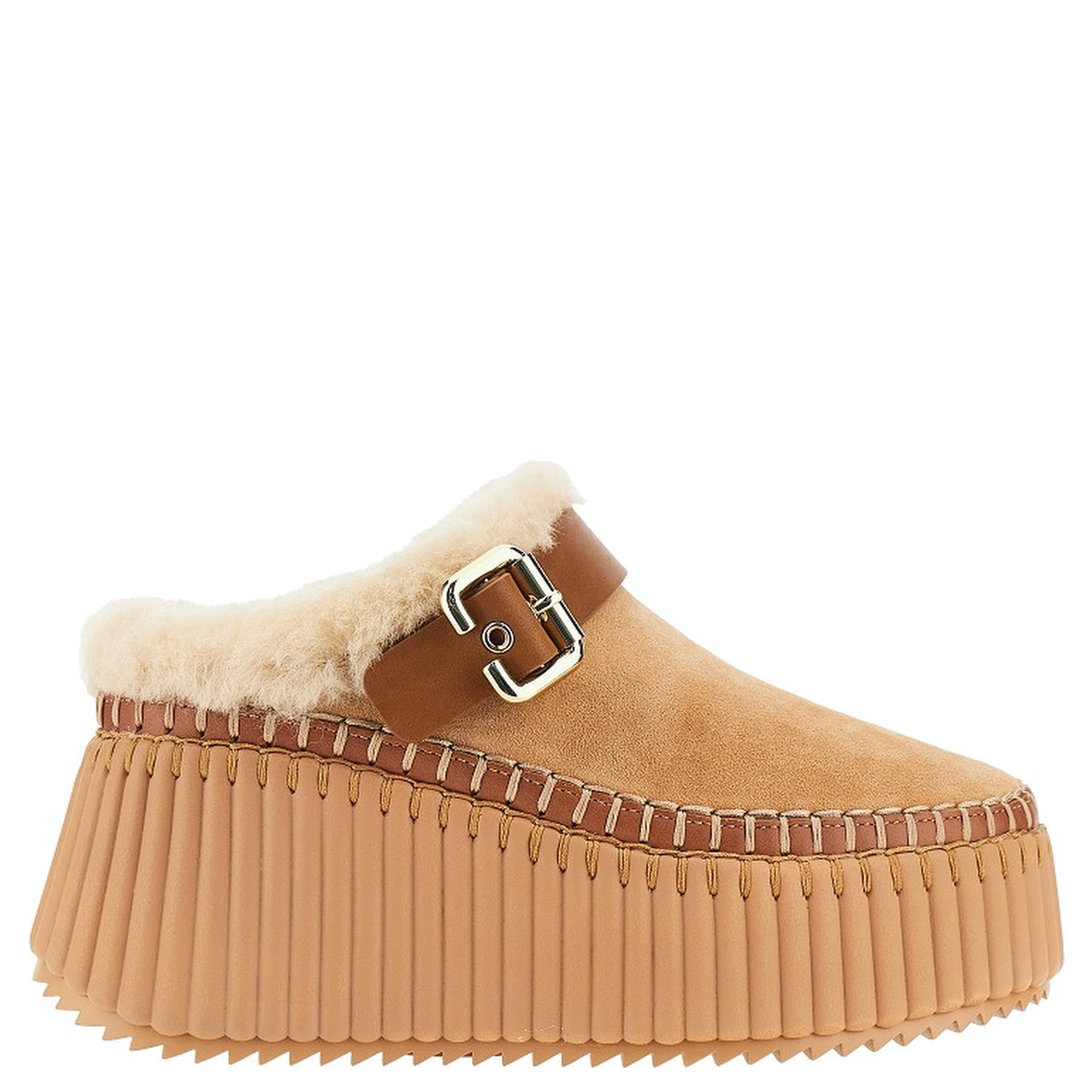 'Nama' wedge heel mules