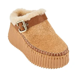 'Nama' wedge heel mules