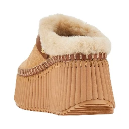 'Nama' wedge heel mules