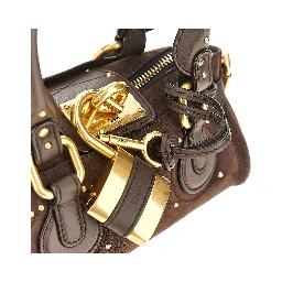 Suede leather small 'Paddington' bag