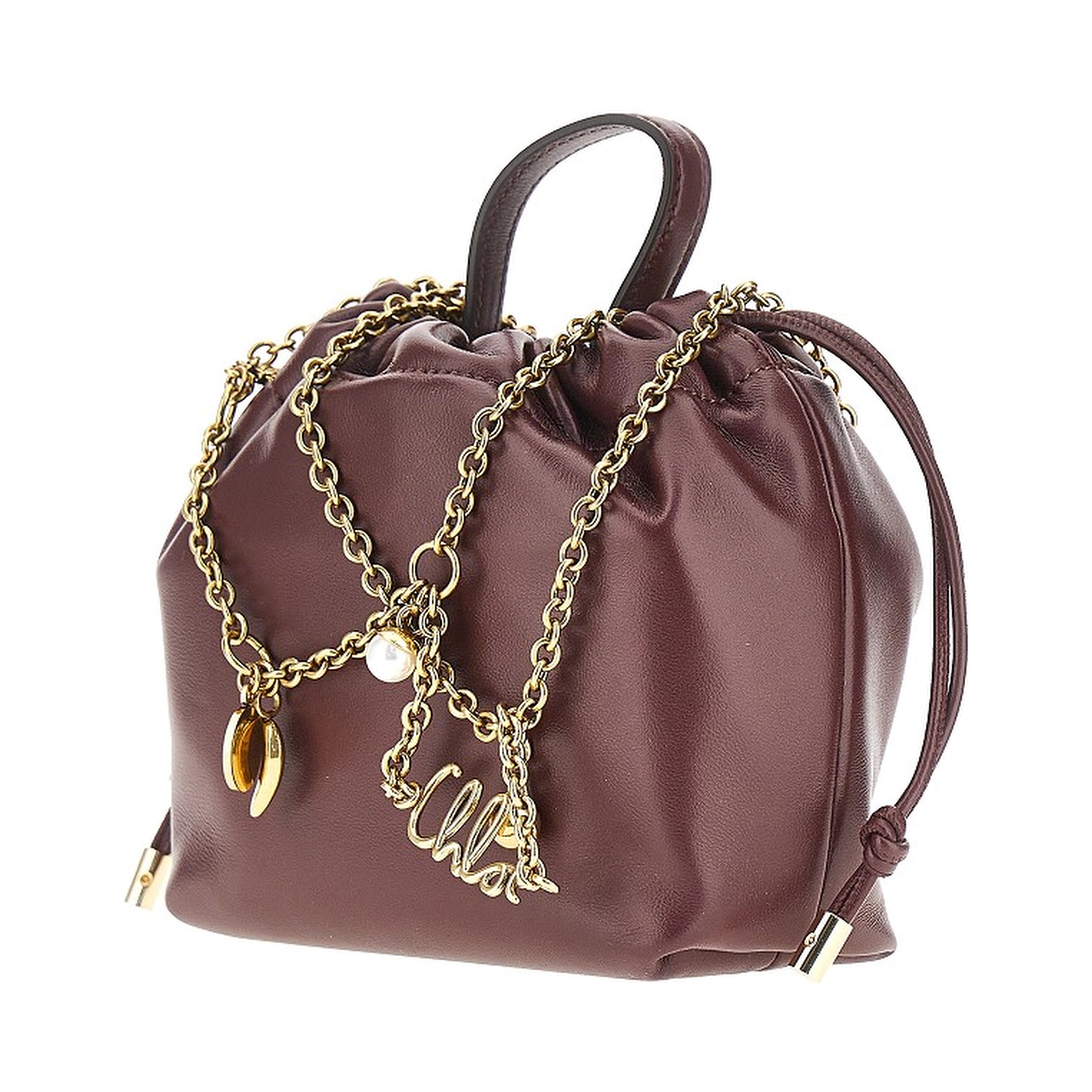 'Chloé Icons' leather mini bag with chain