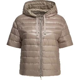 Reversible short down jacket